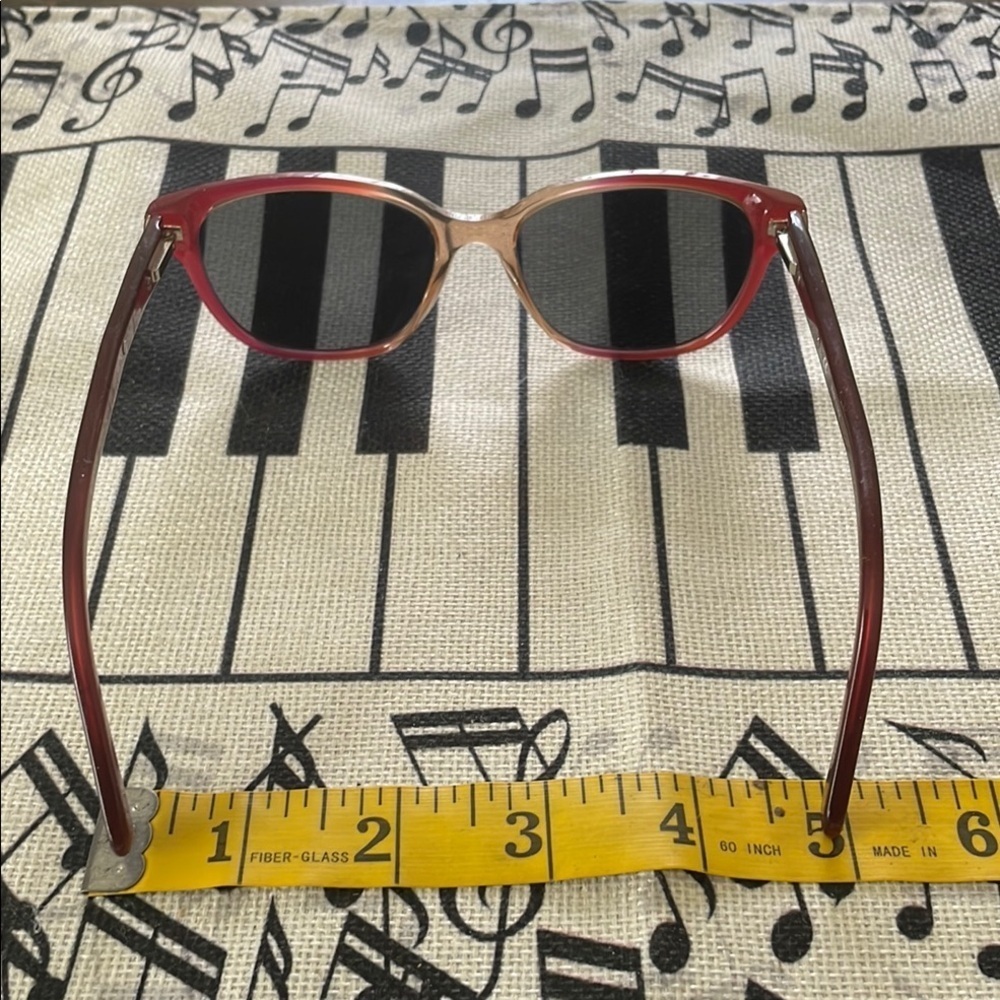 Givenchy Red Ombre Peach Prescription Italian Well Made Sunglasses - Picture 7 of 10
